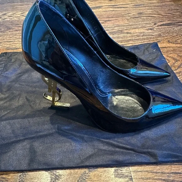 SAINT LAURENT OPYUM PUMPS IN PATENT LEATHER - 38.5 - Picture 3 of 15